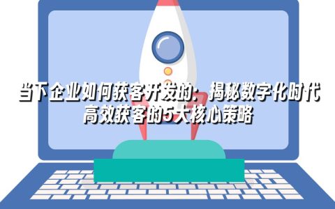 当下企业如何获客开发的：揭秘数字化时代高效获客的5大核心策略