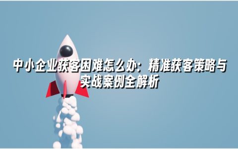 中小企业获客困难怎么办：精准获客策略与实战案例全解析